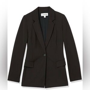 The Drop Women’s Blake Long Blazer in Black; Size Small